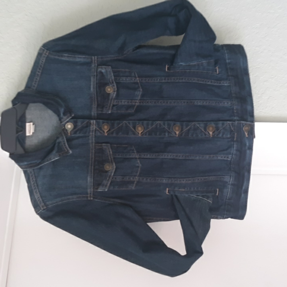 Denim Button Up Jacket - image 1